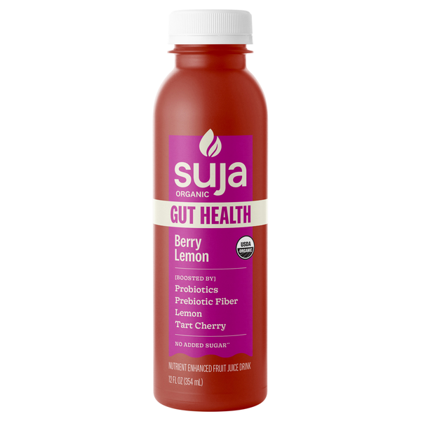 Suja Organic Vibrant Probiotic Straw/Rasp/Lemon/Honey/Cherry Fruit Juice