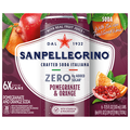 San Pellegrino Zero Pomegranate & Orange Italian Sparkling Drink - 6 pk