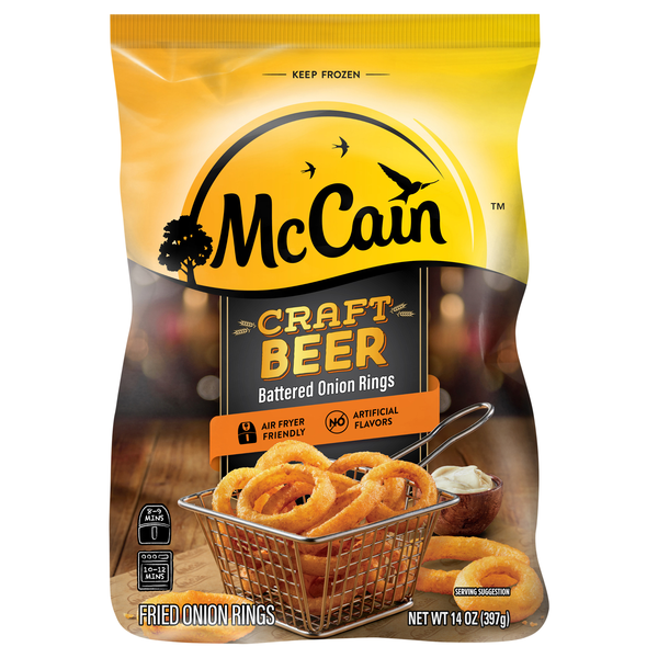 McCain Craft Beer Battered Onion Rings Frozen