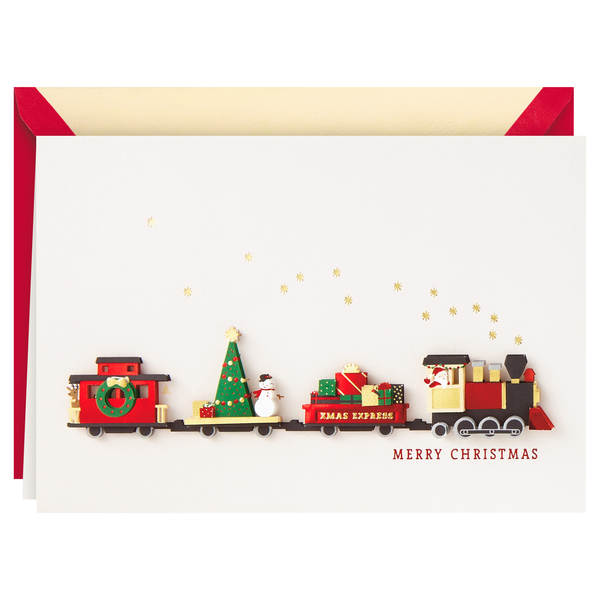 Hallmark Signature Christmas Card (Train)
