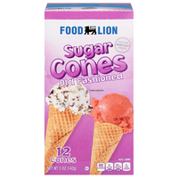 Food Lion Old Fashioned Sugar Ice Cream Cones - 12 ct