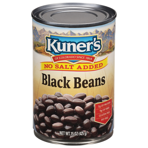 Kuner's Gluten Free No Salt Added Black Beans