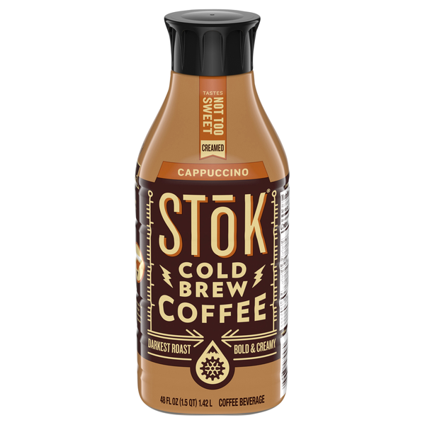 SToK Not Too Sweet Cappuccino Cold Brew Coffee Refrigerated