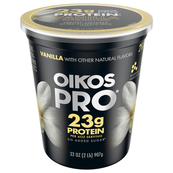 Oikos PRO 23g Protein Vanilla Cultured Ultra-Filtered Milk Yogurt