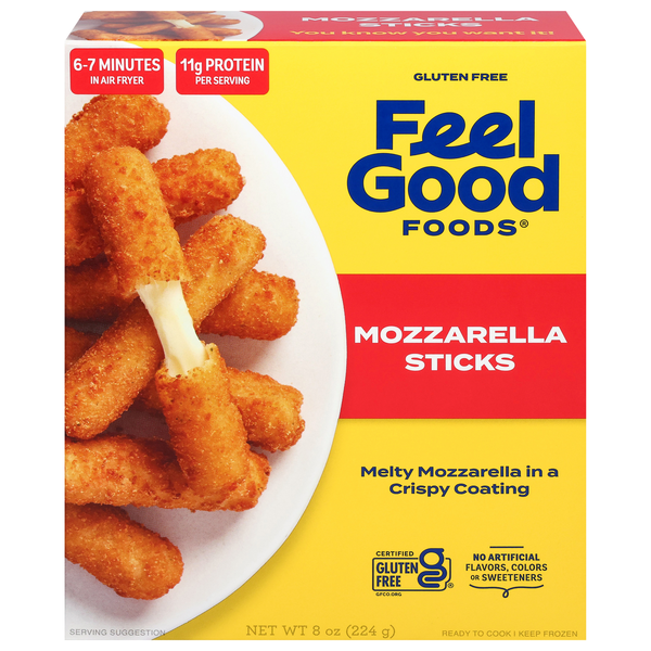 Feel Good Foods Gluten Free Mozzarella Sticks Frozen