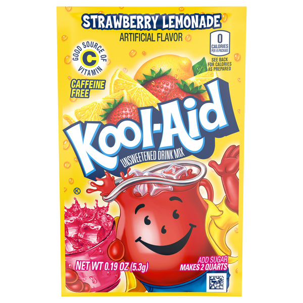 Kool-Aid Drink Mix Strawberry Lemonade Unsweetened