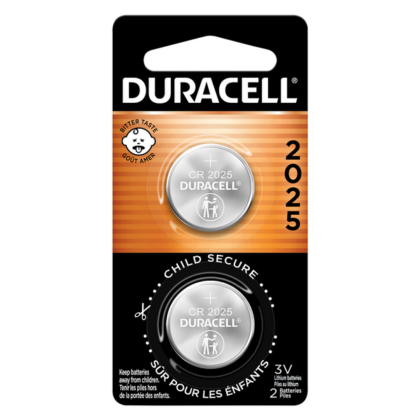 Duracell CR2025 Lithium Batteries 3V