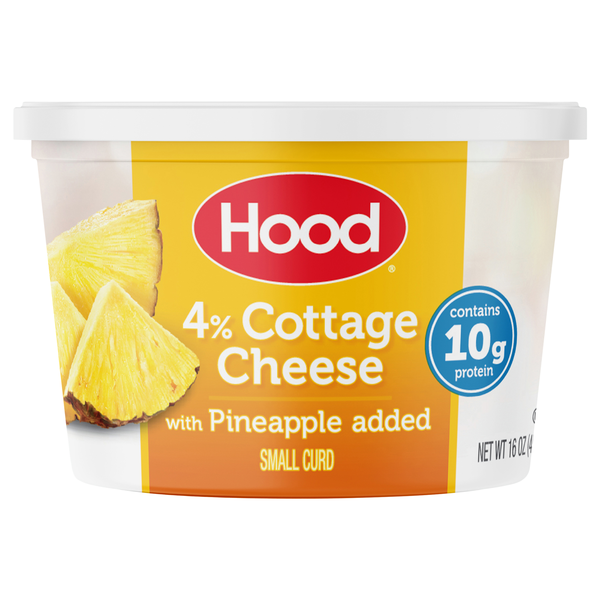 Hood 4% Small Curd Cottage Cheese with Pineapple