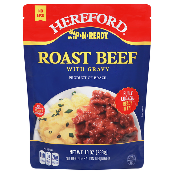 Save on Hereford Rip 'N' Ready Roast Beef with Gravy Order Online