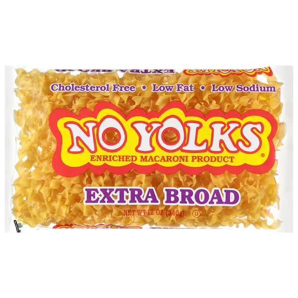 No Yolks Extra Broad Egg White Noodles
