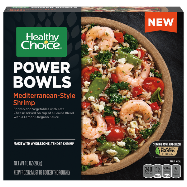 Save on Healthy Choice Power Bowls MediterraneanStyle Shrimp Frozen