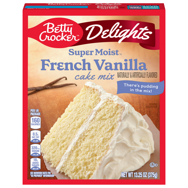 Betty Crocker Delights Super Moist French Vanilla Cake Mix
