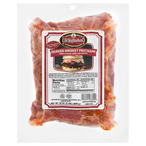 Old Neighborhood Shaved Brisket Pastrami