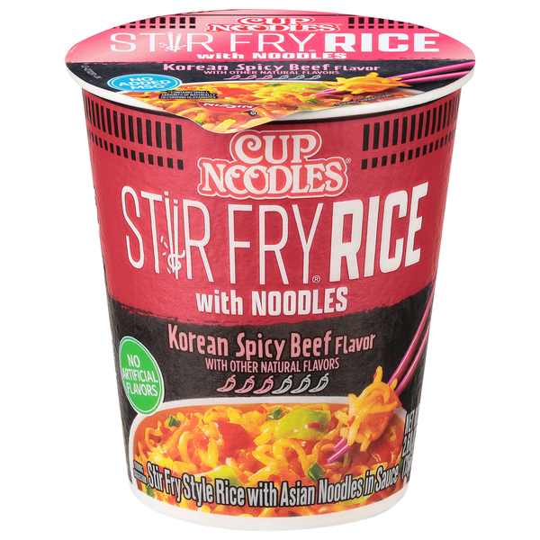 Nissin Cup Noodles Stir Fry Korean Spicy Beef Rice Sauce