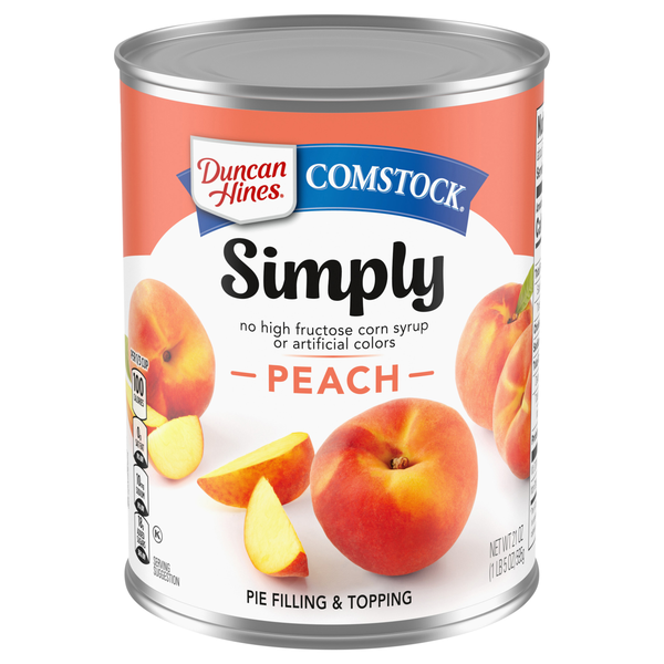 Duncan Hines Comstock Simply Peach Pie Filling & Topping