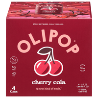 Olipop Cherry Cola Prebiotic Soda - 4 pk