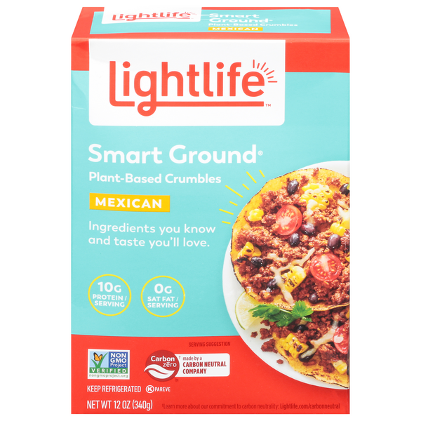 Save on Lightlife Smart Ground PlantBased Meatless Mexican Crumbles