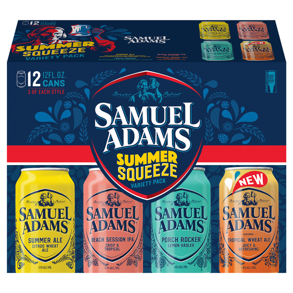 Samuel Adams Summer Squeeze Beer Variety Pack - 12 pk
