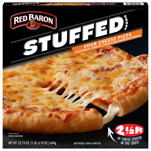 Red Baron Stuffed Crust Four Cheese Pizza Frozen