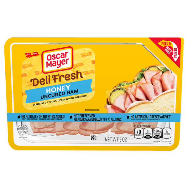 Oscar Mayer Deli Fresh Honey Uncured Ham Sliced
