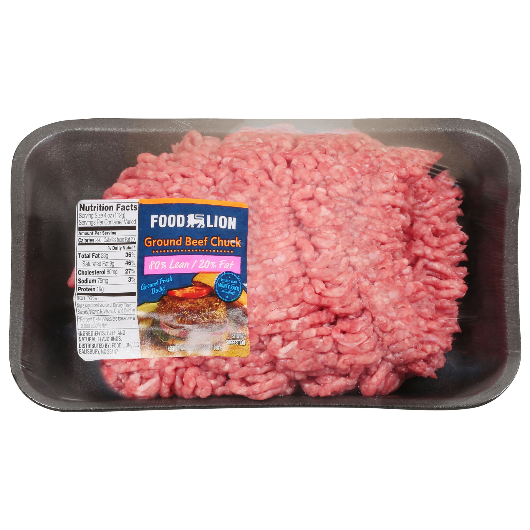Food Lion Food Lion Ground Beef Chuck 80% Lean 20% Fat