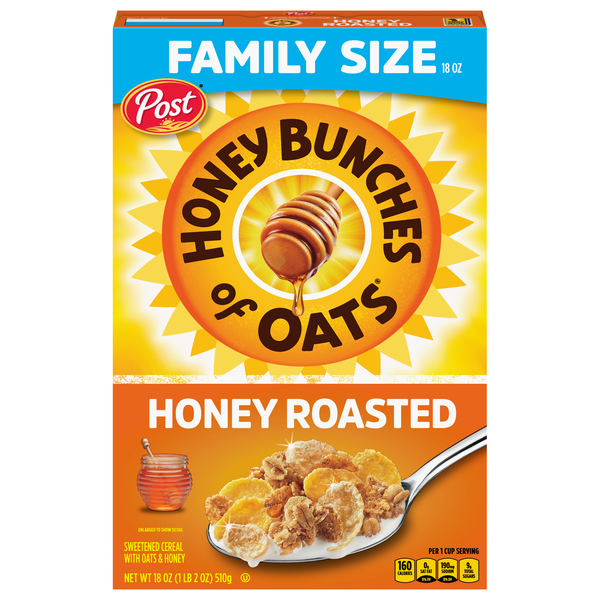 Honey Bunches of Oats Honey Roasted Cereal Family Size