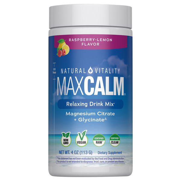 Natural Vitality Calm Raspberry Lemon Magnesium Supplement Powder