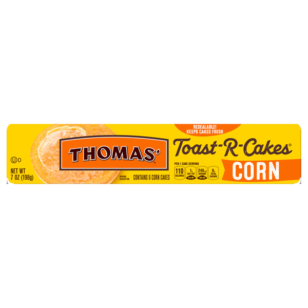 Thomas' Corn Toast-R-Cakes - 6 ct