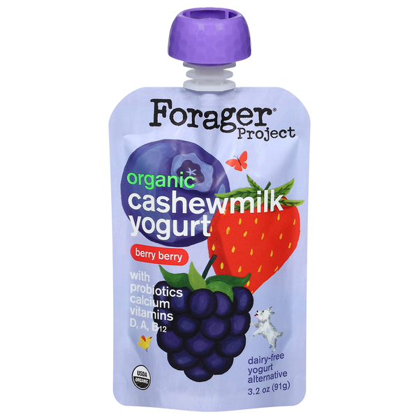 Forager Project Kids Organic Dairy-Free Berry Berry Cashewmilk Yogurt