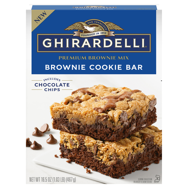 Ghirardelli Premium Brownie Cookie Bar Mix