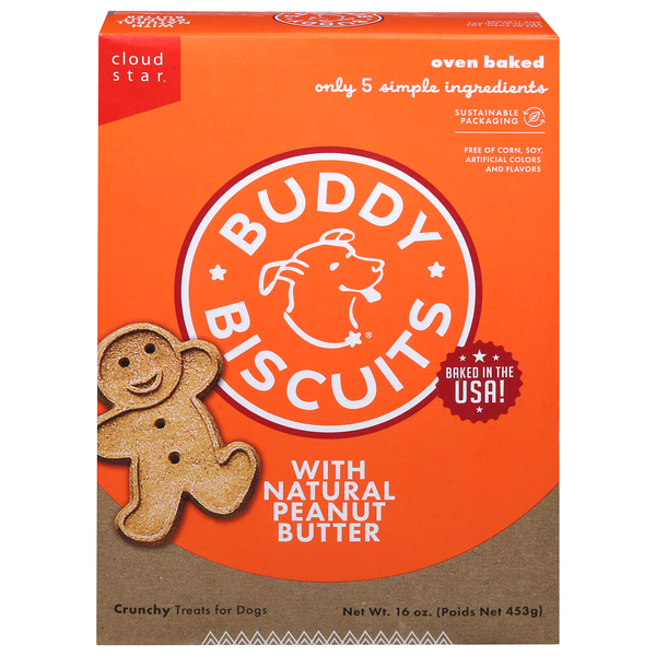 Buddy Biscuits Natural Peanut Butter Crunchy Dog Treats