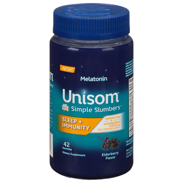 Save on Unisom Simple Slumbers Sleep + Immunity Melatonin Gummies