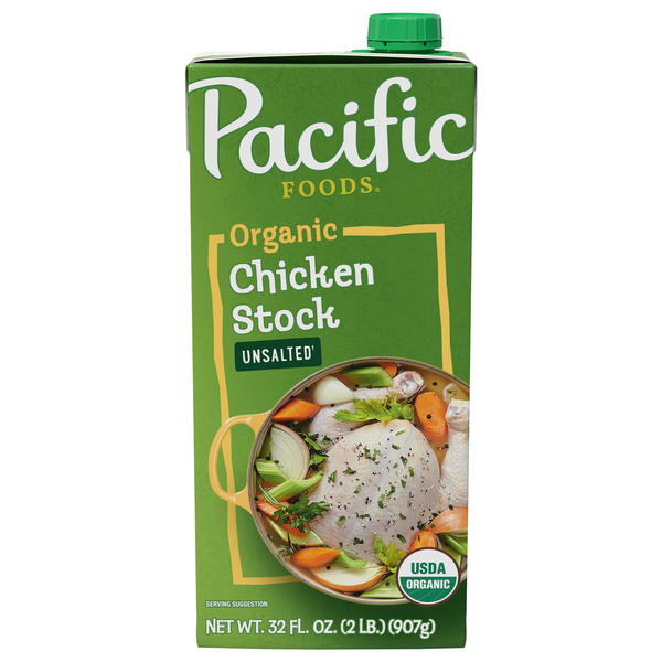 Pacific Foods Organic Unsalted Chicken Stock