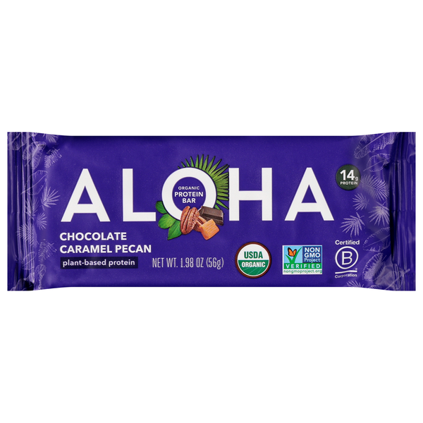 ALOHA Organic Plant-Based Chocolate Caramel Pecan Protein Bar