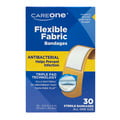 CareOne Bandages Flexible Fabric Antibacterial 3/4 x 3 Inch