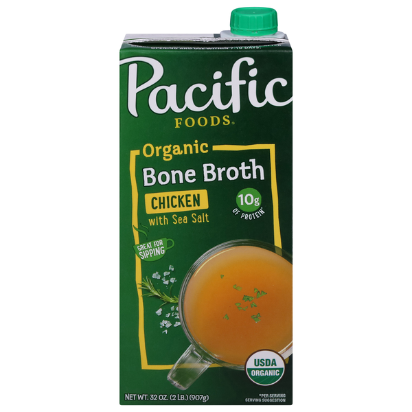 Pacific Foods Organic Chicken Bone Broth with Sea Salt