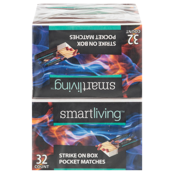Smart Living Strike on Box Matches 32 ct ea - 10 pk