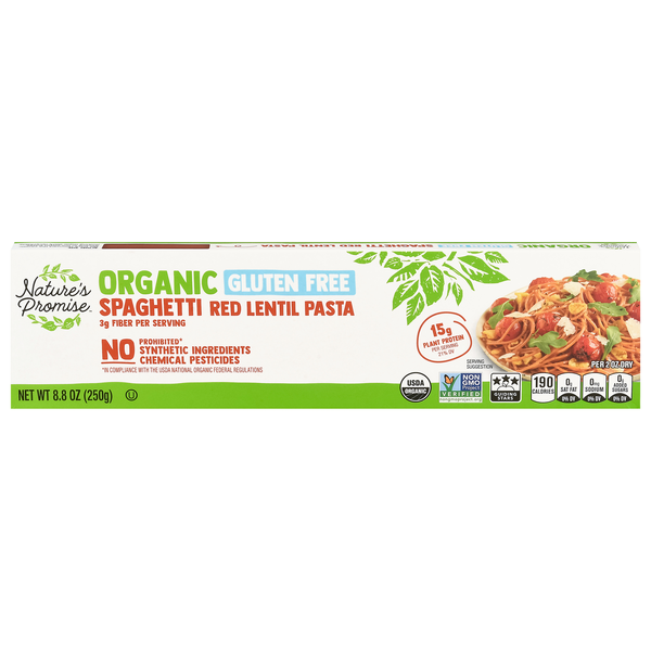Nature's Promise Organic Gluten Free Spaghetti Red Lentil Pasta