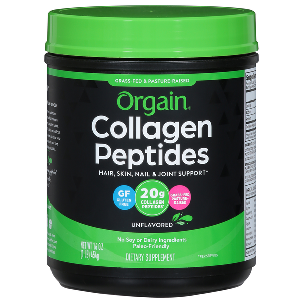 Orgain Collagen Peptides Unflavored Gluten Free
