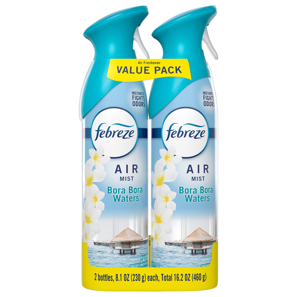 Febreze AIR Mist Bora Bora Waters Freshener Trigger Spray - 2 ct