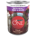 Purina ONE True Instinct Tender Cuts Beef & Bison Adult Wet Dog Food