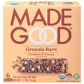 Made Good Organic Gluten & Nut Free Cookies & Creme Granola Bars - 6 ct
