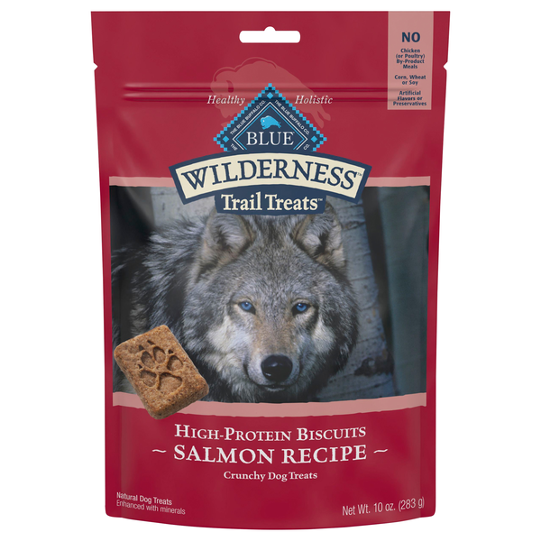 BLUE Wilderness Natural Grain Free Salmon Recipe Crunchy Dog Treats