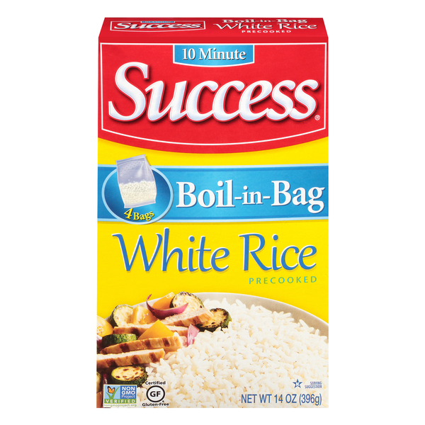 Save on Success BoilinBag White Rice Enriched Precooked 4 ct Order