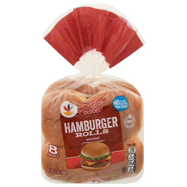 Stop & Shop Enriched Hamburger Rolls - 8 ct