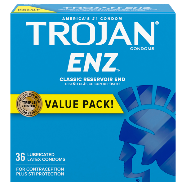 Trojan ENZ Lubricated Latex Condoms Value Pack