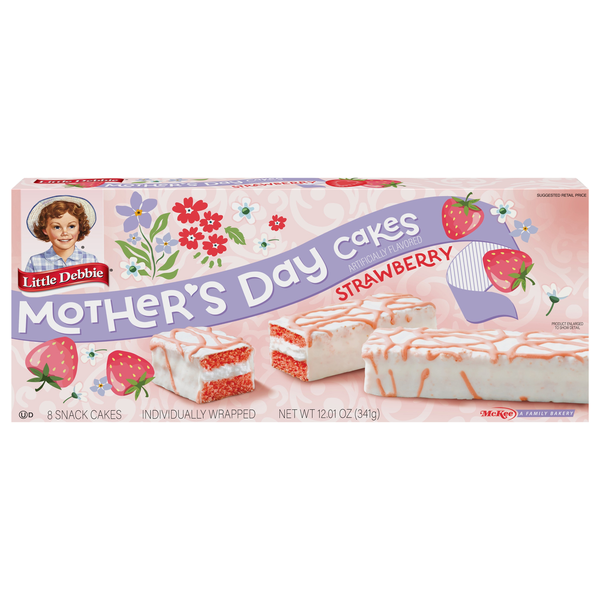Little Debbie Mother's Day Strawberry Snack Cakes - 8 ct