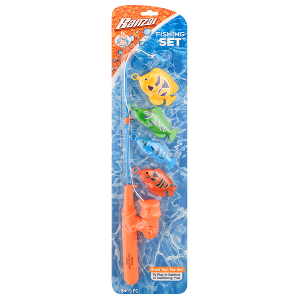 Banzai Fishing Set Toy Ages 5+