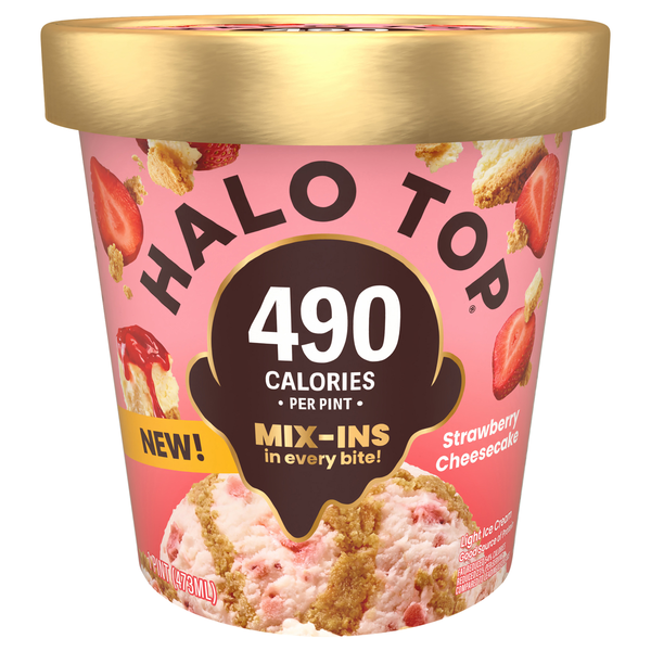 Halo Top Light Strawberry Cheesecake Ice Cream