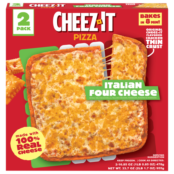 Cheez-It Thin Crust Italian Four Cheese Pizza Frozen